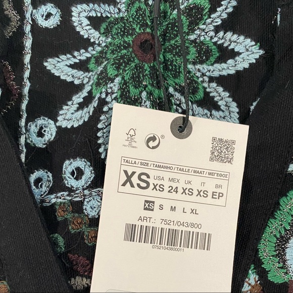NEW ZARA* “Embroidered Blouse” - Picture 6 of 8